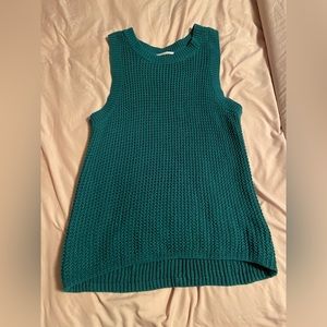 Teal anthropologie sweater vest